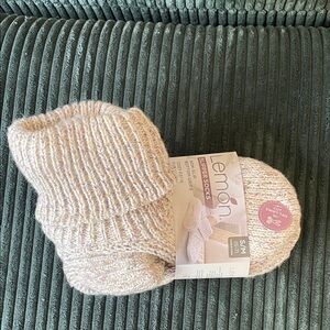 Lemon Kids Slipper Socks - Soft Beige